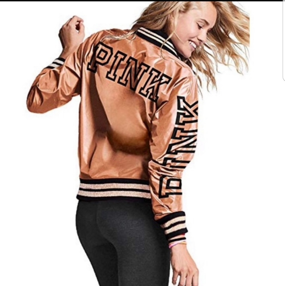 Victorias secret pink fashion show bomber XS S